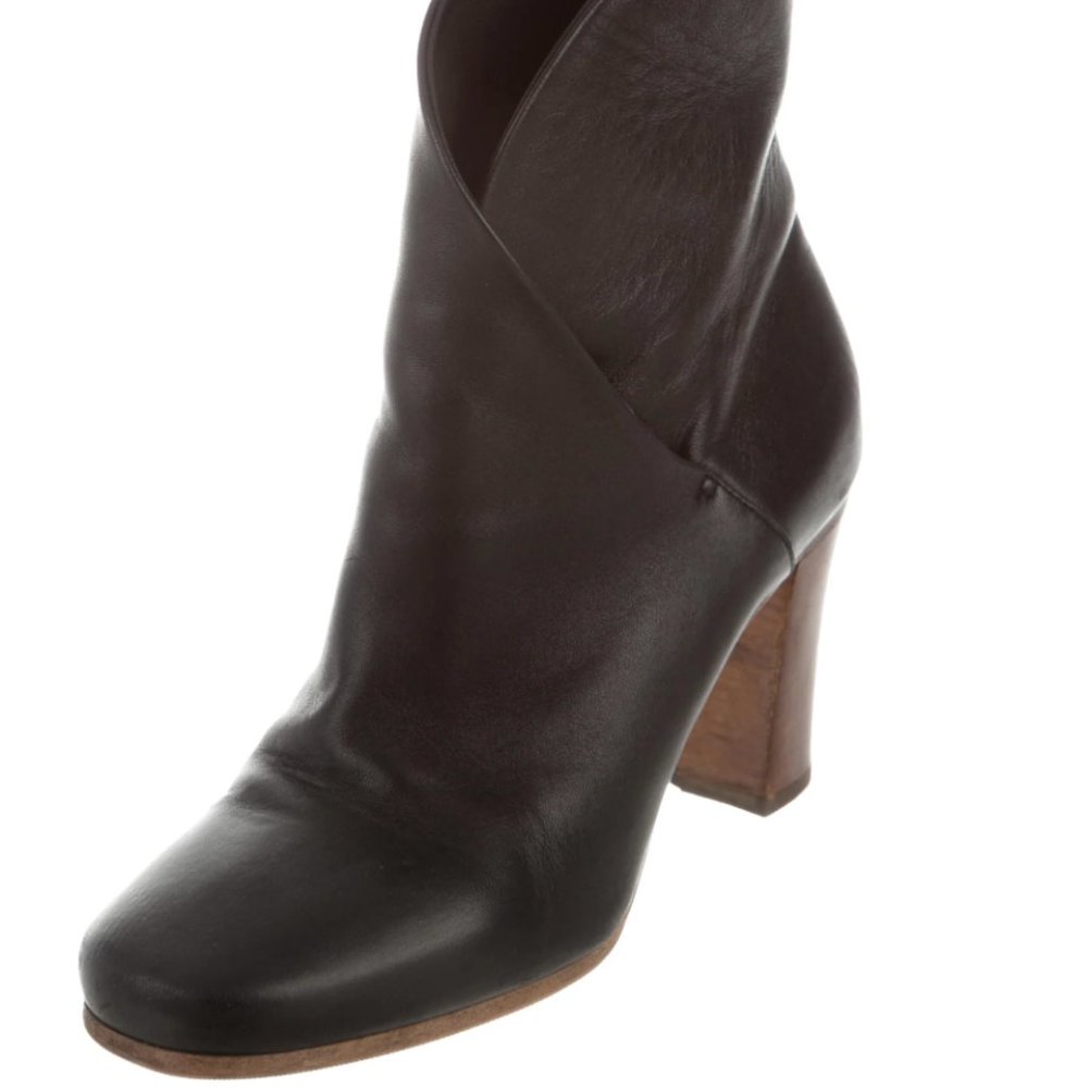 CELINE Leather Ankle Boots